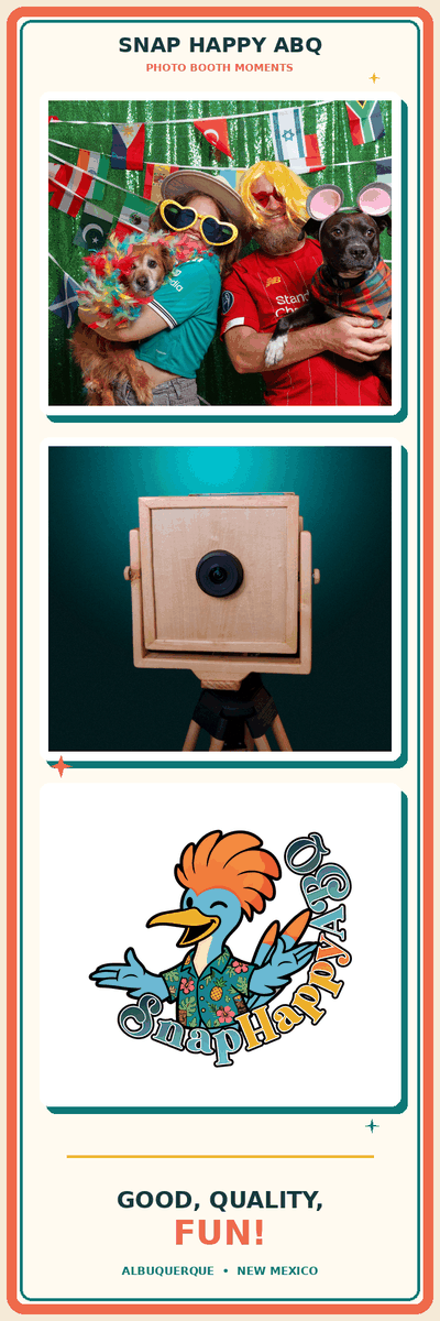 Snap Happy ABQ photo booth collage