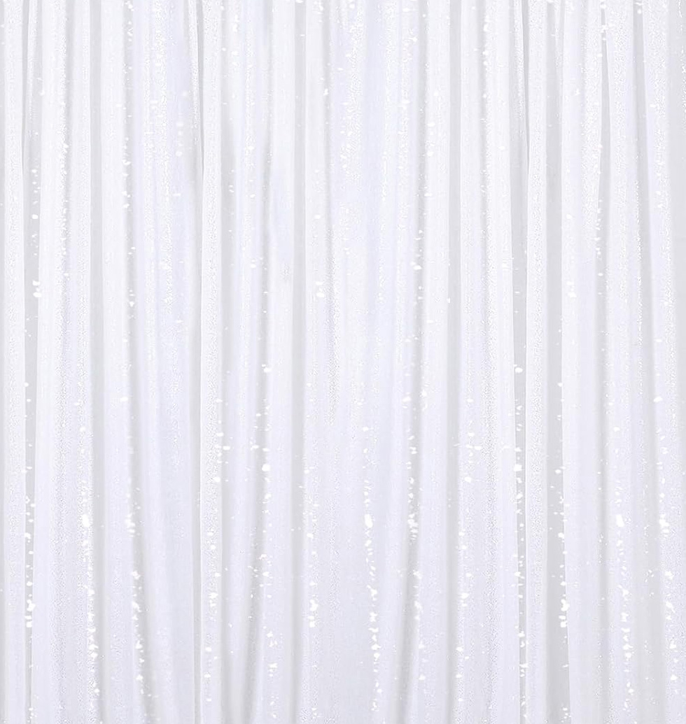 White Shimmer Sequins