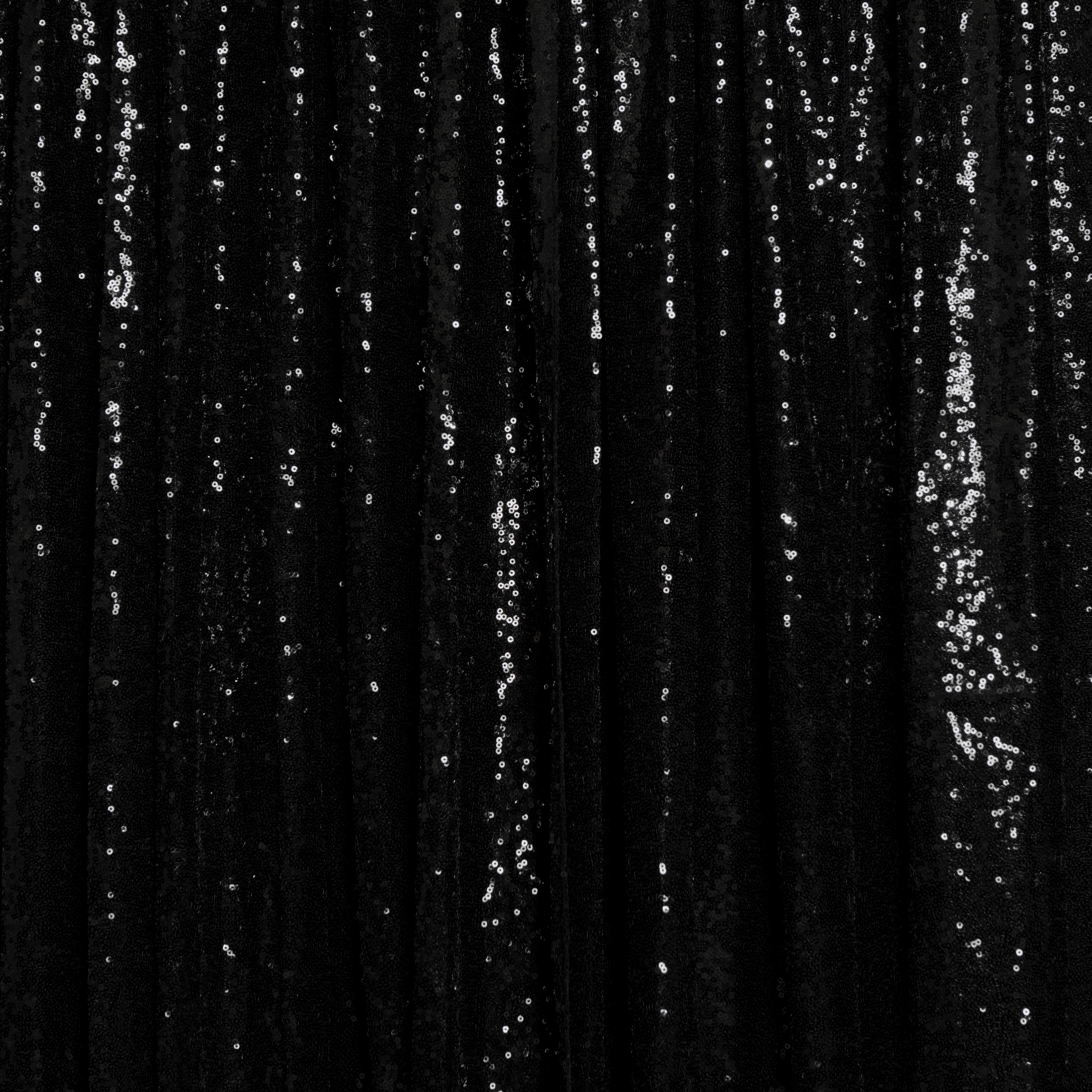 Black Shimmer Sequins